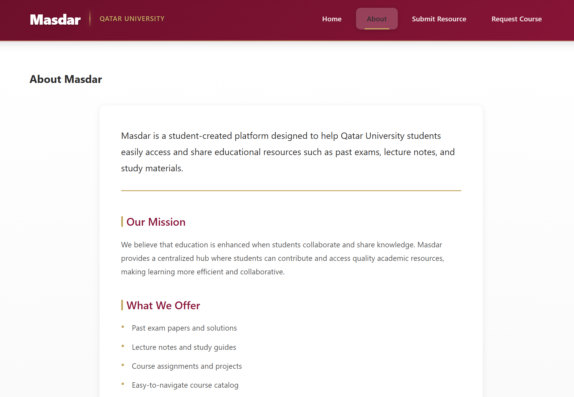 QU Edu Content About Page